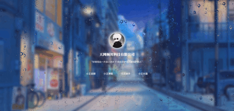 小王的个人引导页源码10-倾川资源网